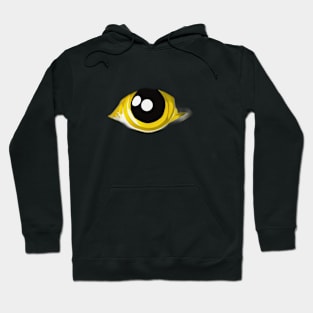 Illuminated Yellow Eye Design in Dark Ambiance No. 545 Hoodie